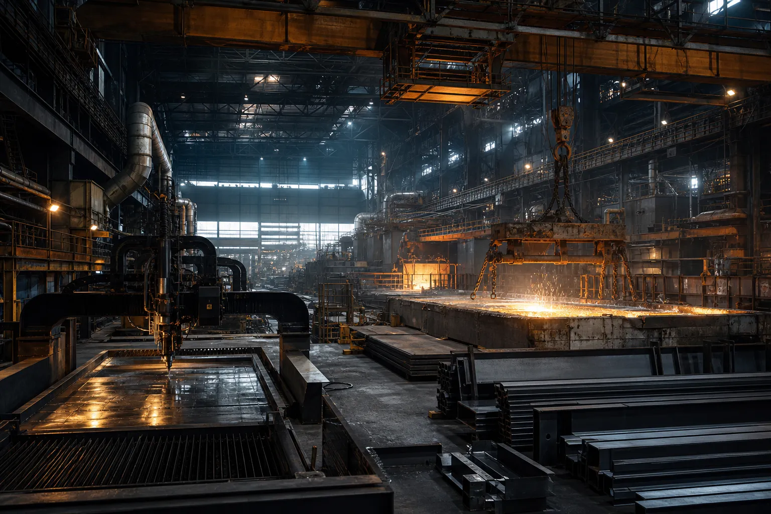 MHIL manufacturing facility, hot-dip galvanizing and precision machining production hall MHIL