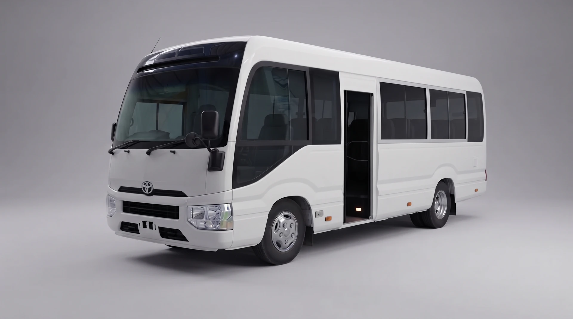 Toyota Coaster armoured by HIT Armour Division, Margalla Heavy Industries Limited